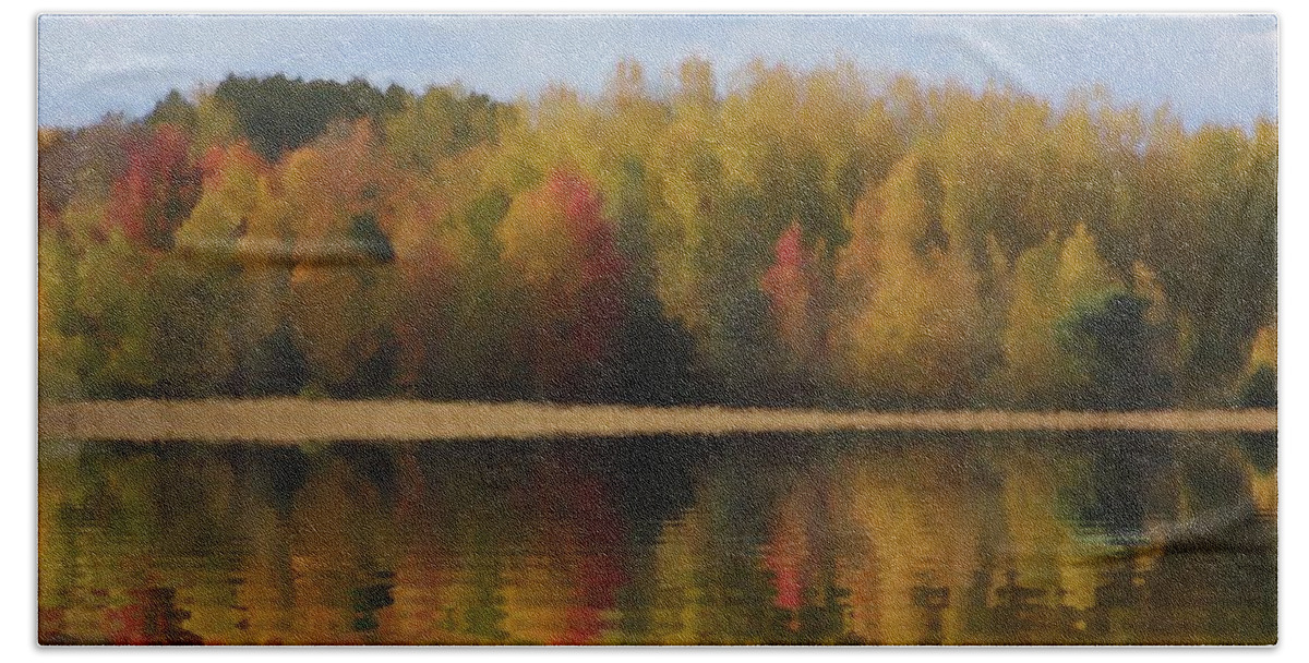 Fall Beach Towel featuring the painting Fall by Bill Richards
