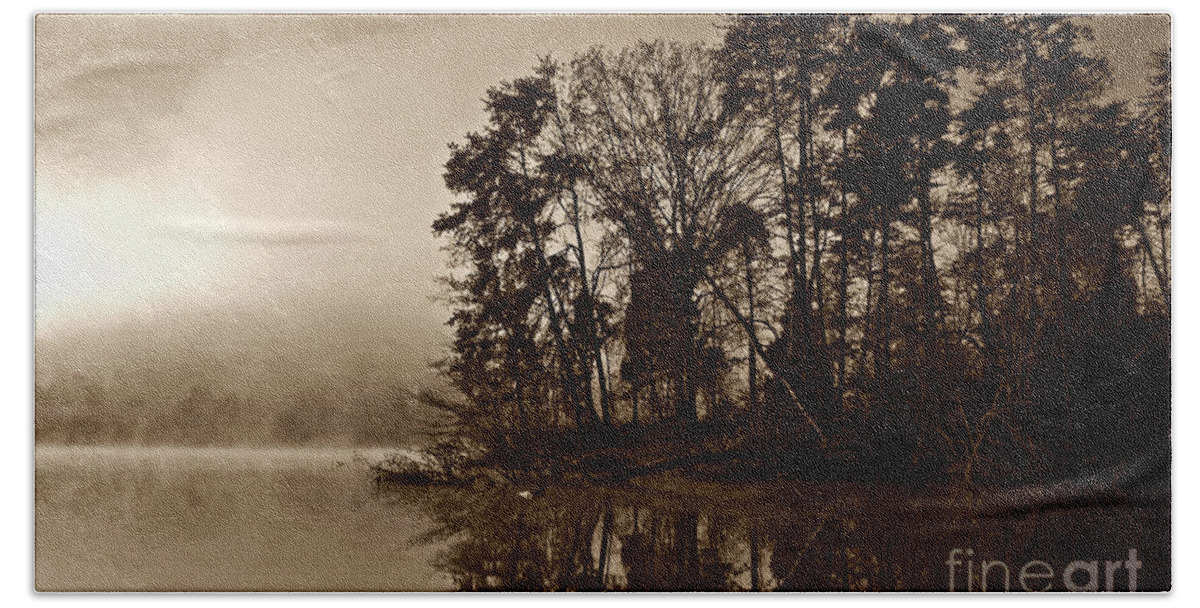 Lake Beach Towel featuring the photograph Fall on Melton Hill Lake V by Douglas Stucky