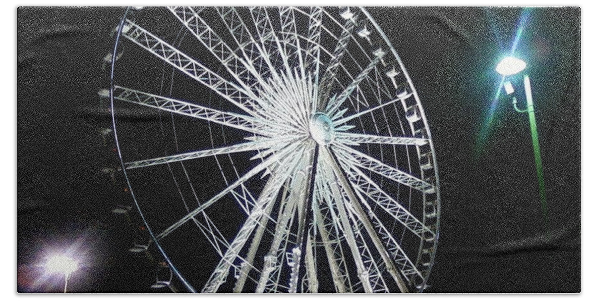 Art Beach Towel featuring the photograph Ferris Wheel 11 by Michelle Powell