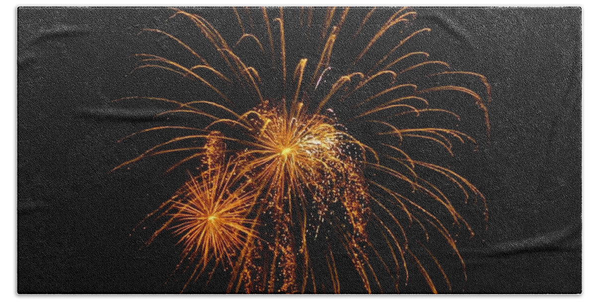  Beach Towel featuring the photograph Fireworks 15 by Gallery Of Hope 