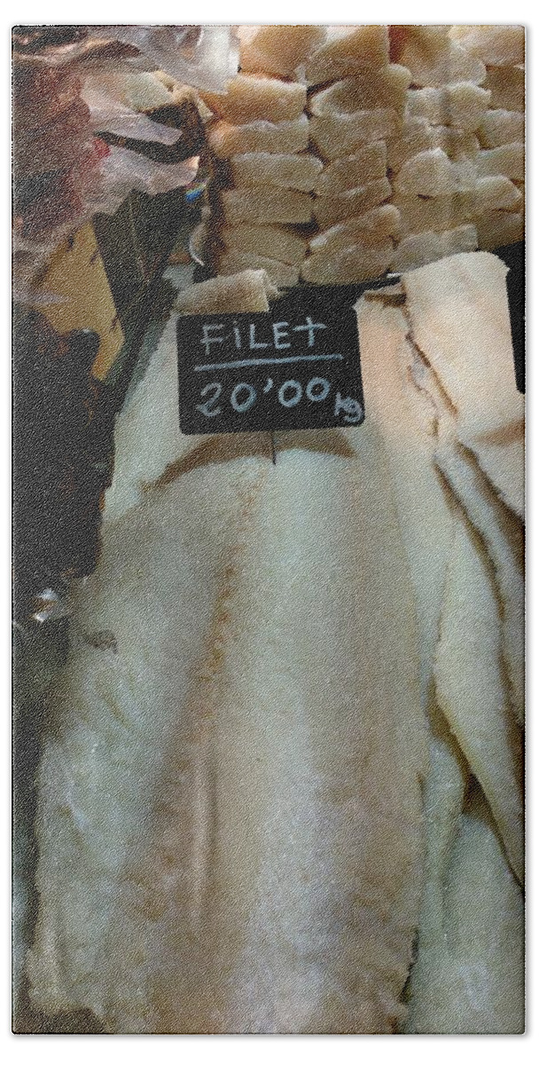 Fish Beach Towel featuring the photograph Fish Filets by Moshe Harboun