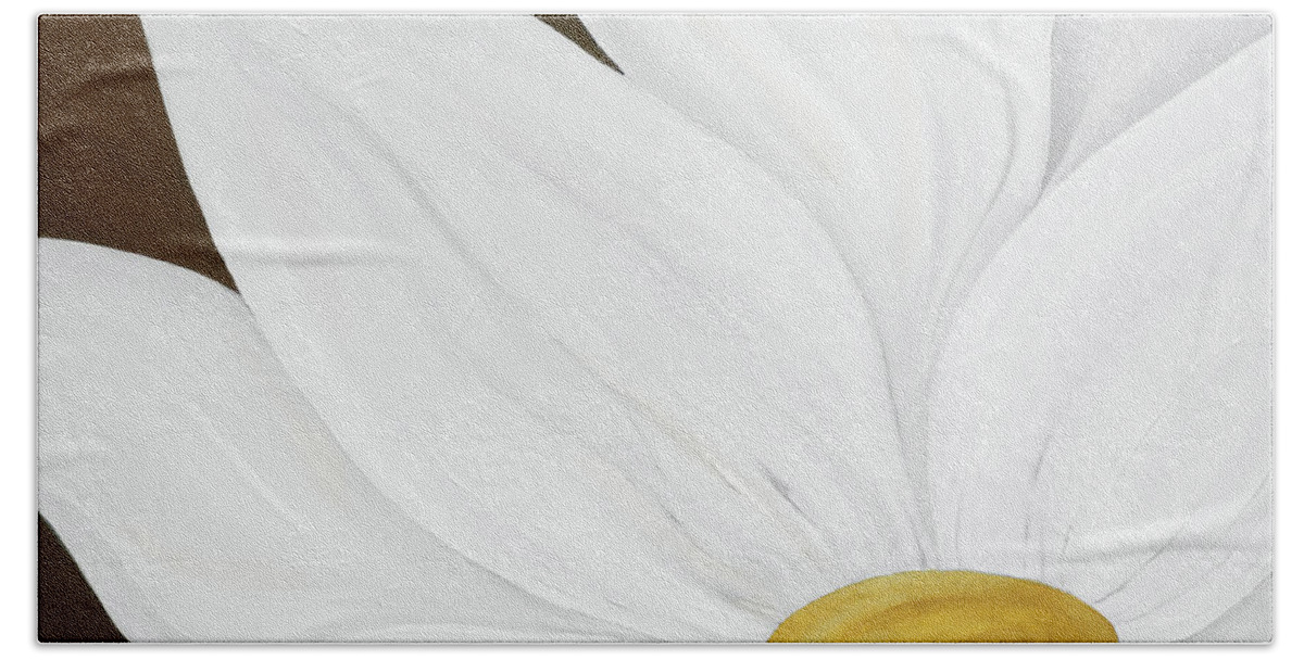 Flower Beach Towel featuring the painting My Flower by Tamara Nelson