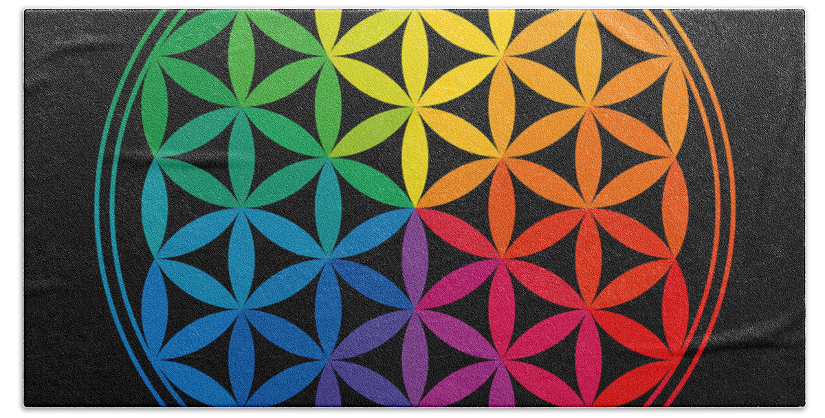Rainbow colored Seed of Life and Color wheel Yoga Mat by Peter Hermes  Furian - Fine Art America