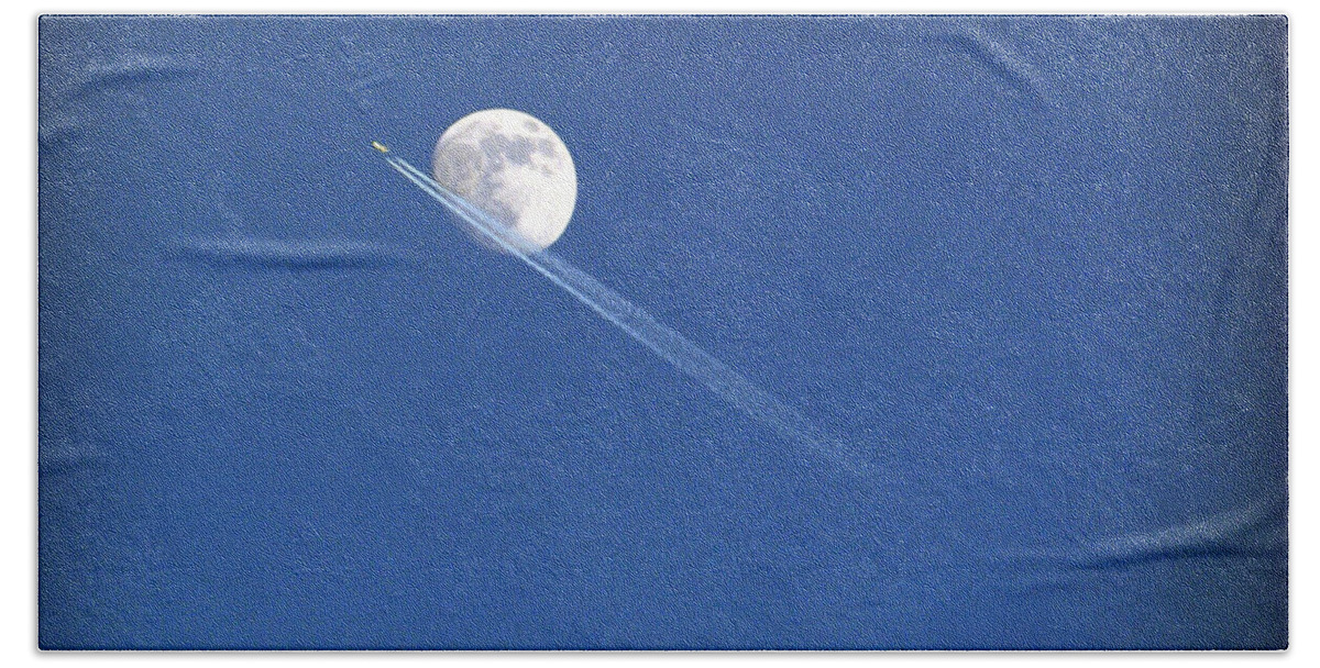 Moon Beach Towel featuring the photograph Fly Me to the Moon by Cricket Hackmann