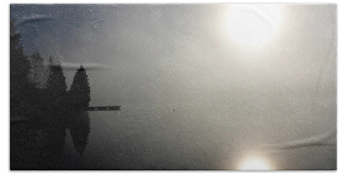 Fog Beach Towel featuring the photograph Foggy Morning by Cristina Stefan