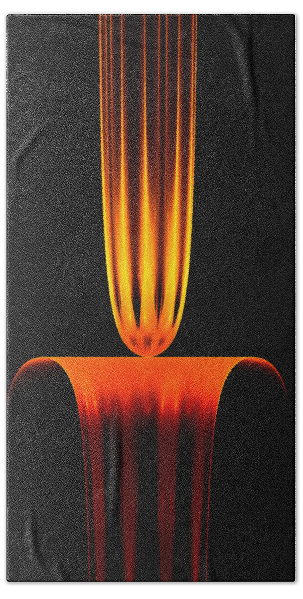 Fractal Beach Sheet featuring the digital art Fractal Flame by Gary Blackman