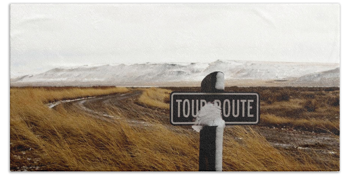 Roadway Beach Towel featuring the photograph Freezeout Tour Route by Kae Cheatham