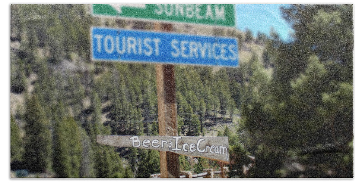 Signs Beach Towel featuring the photograph Fresh Out of Root by Susan Kinney