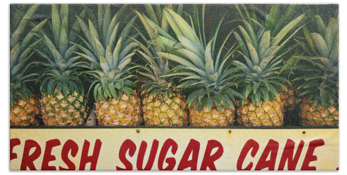Bin Beach Towel featuring the photograph Fresh Sugar Cane by Dana Edmunds - Printscapes