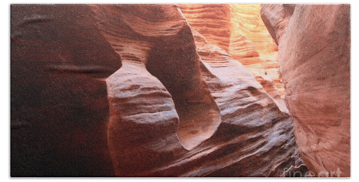 Vermilion Cliffs National Monument Beach Towel featuring the photograph From Red To Yellow by Adam Jewell
