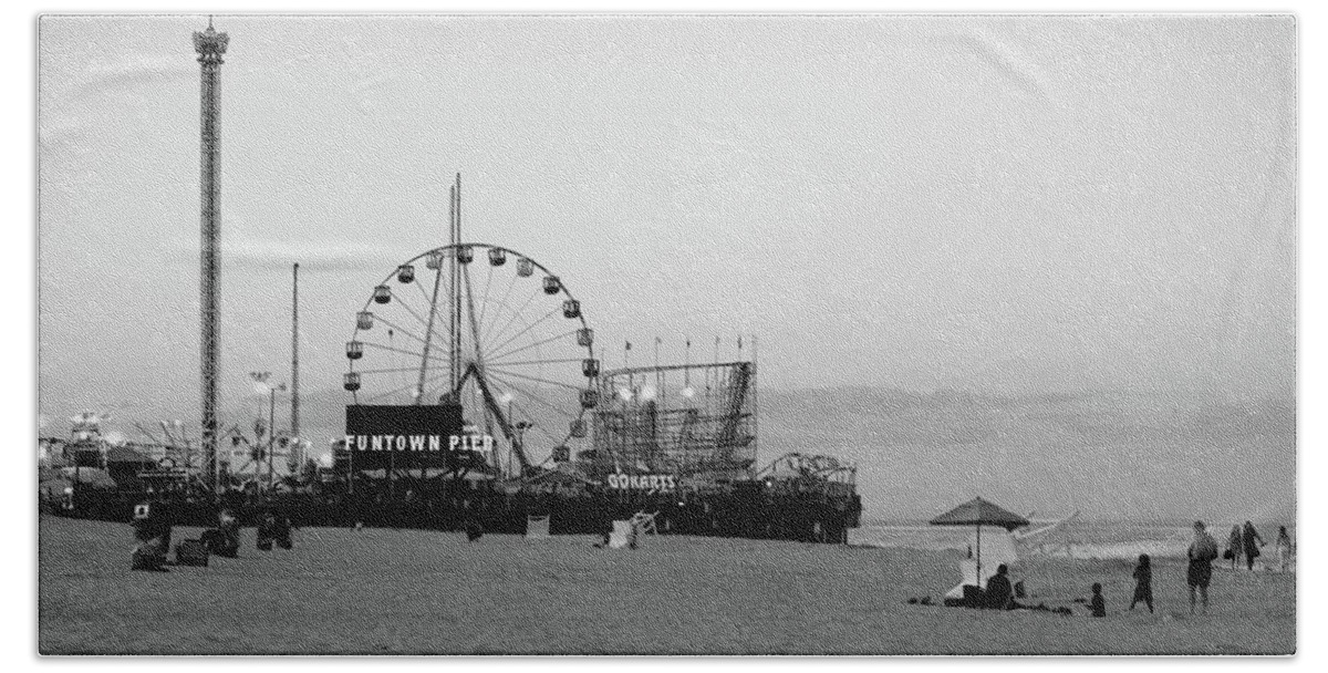 Amusement Parks Beach Sheet featuring the photograph Funtown Pier - Jersey Shore by Angie Tirado