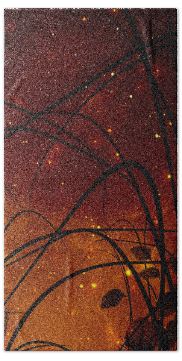 Galaxy Beach Towel featuring the painting Galaxy by Sophia Gaki Artworks