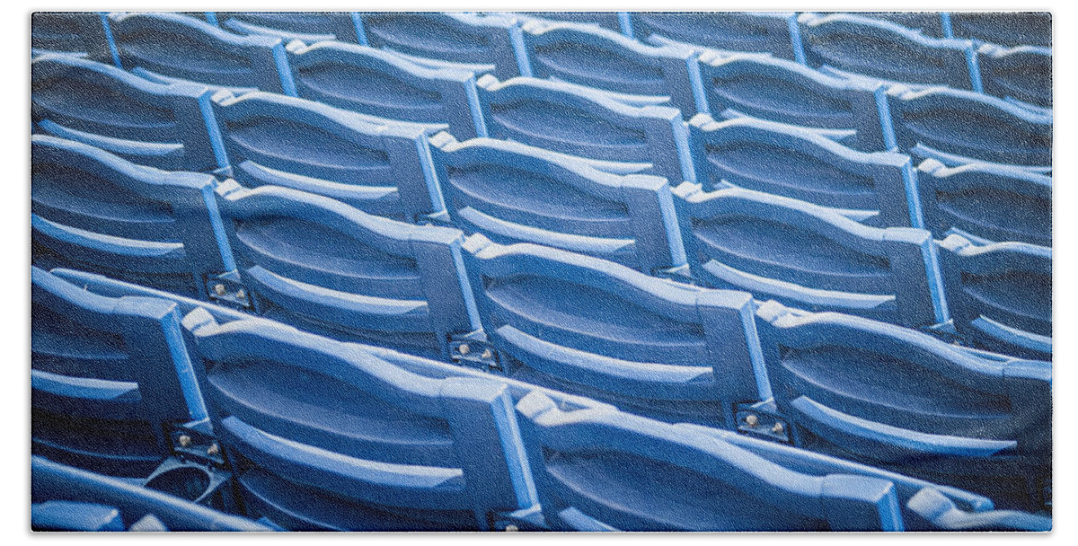 Stadium Seats Beach Sheet featuring the photograph Game Time by Carolyn Marshall