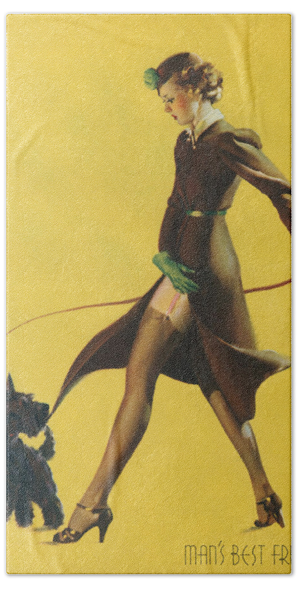Gil Elvgrens Pin Up Girl Beach Towel For Sale By Underwood Archives 