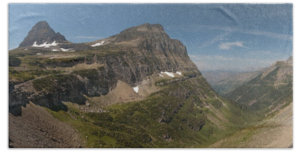 Glacier National Park Beach Towel featuring the photograph Glacier National Park Panorama by Sebastian Musial