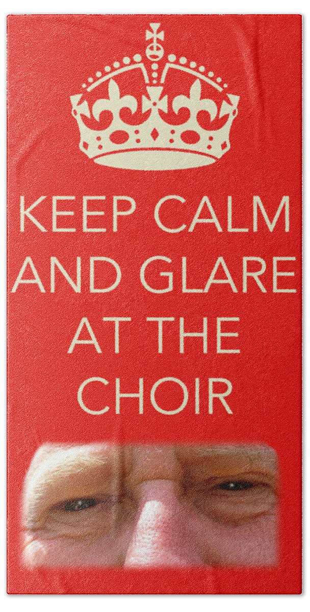 Keep Calm Beach Sheet featuring the photograph Glare at the choir by Jenny Setchell