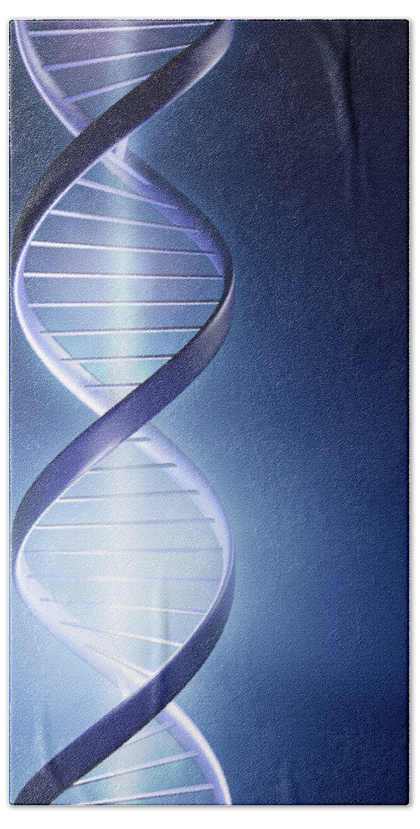 Dna Beach Towel featuring the photograph DNA Technology by Johan Swanepoel