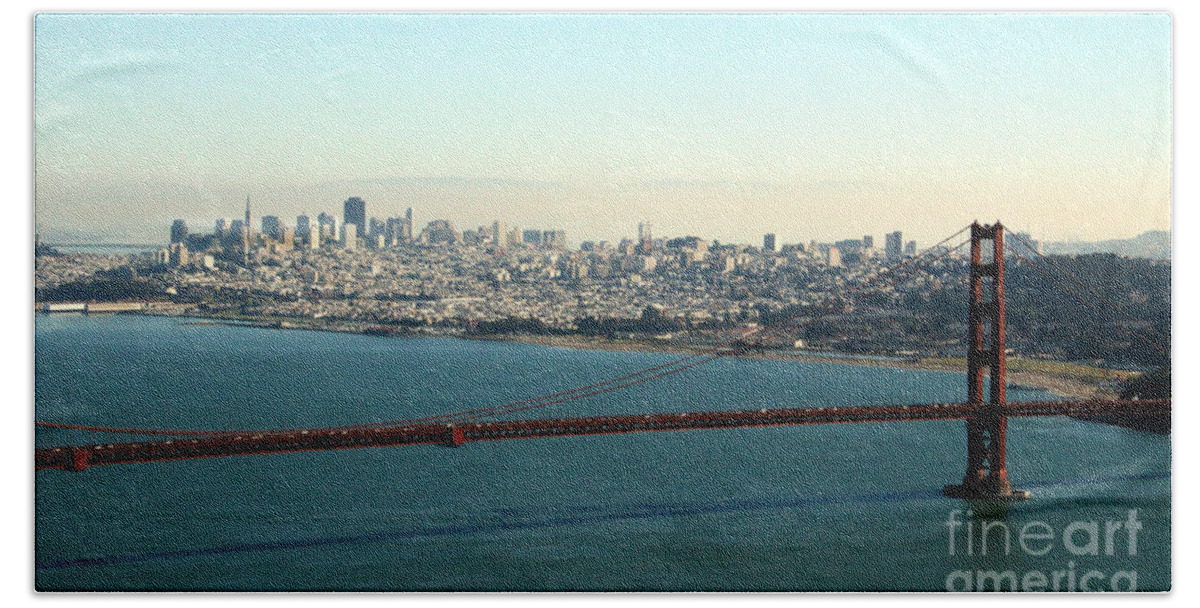 Golden Gate Bridge Beach Towel featuring the photograph Golden Gate Bridge by Linda Woods