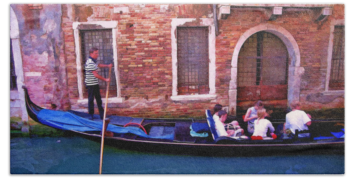 Venice Beach Sheet featuring the photograph Gondola 4 by Allen Beatty