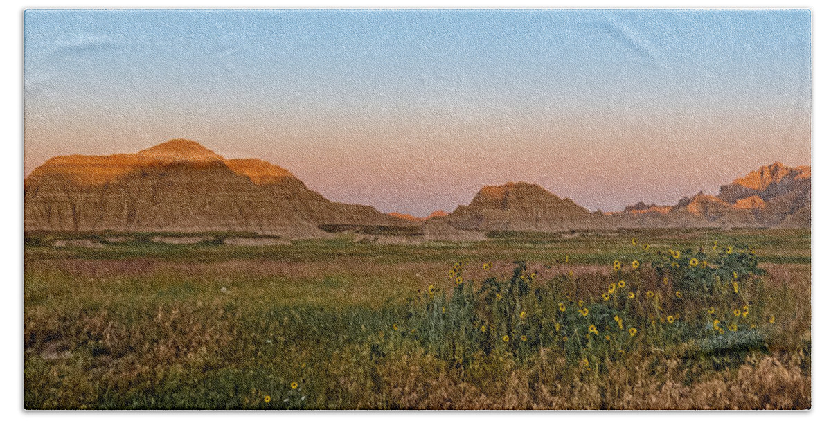Landscape Beach Sheet featuring the photograph Good Morning Badlands II by Patti Deters