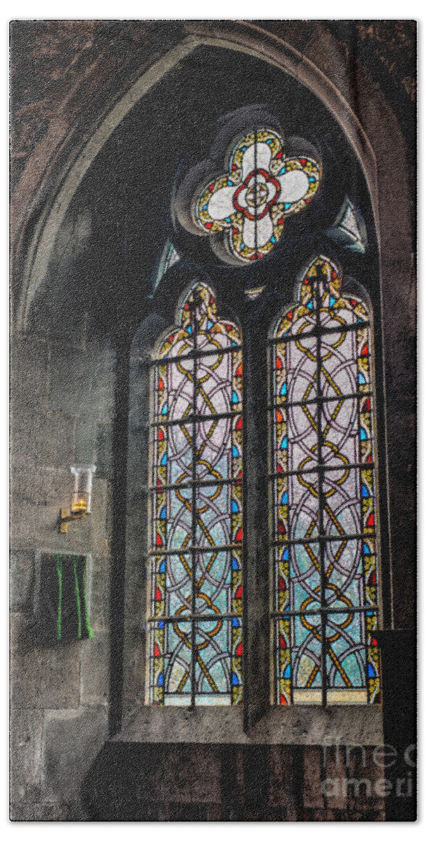 Gothic Window Beach Towel featuring the photograph Gothic Window by Adrian Evans