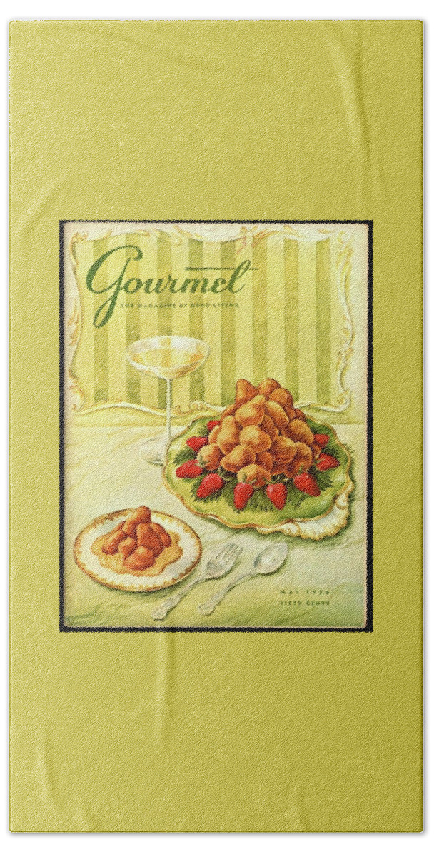 Gourmet Cover Featuring A Plate Of Beignets Beach Towel