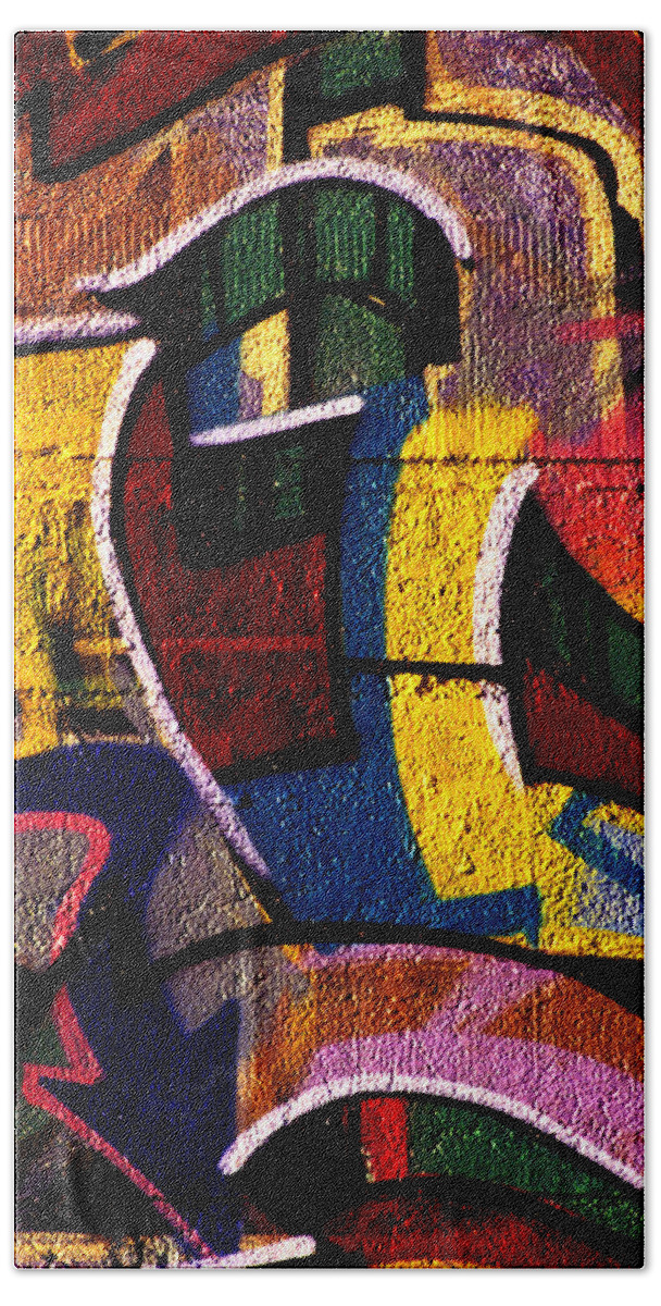 Graffiti Art Beach Towel featuring the photograph Graffiti Art - 080 by Paul W Faust - Impressions of Light
