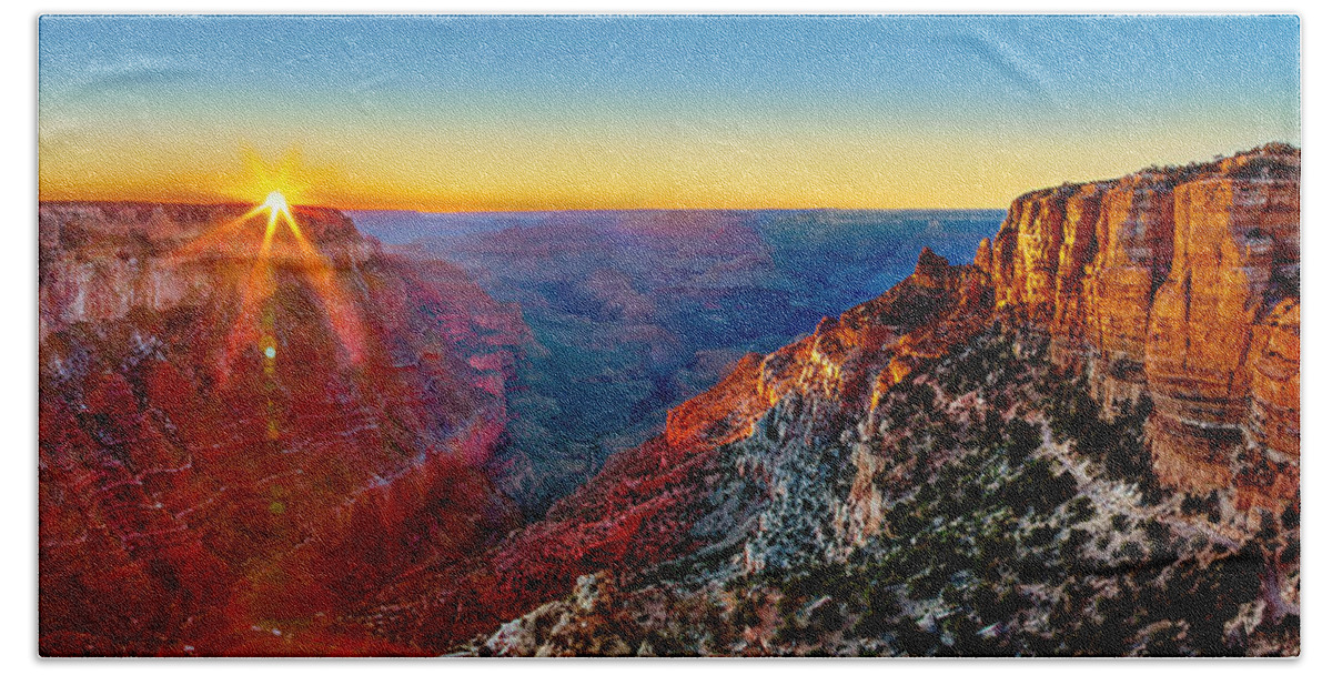 Grand Canyon Beach Towel featuring the photograph Grand Canyon Sunset by Az Jackson