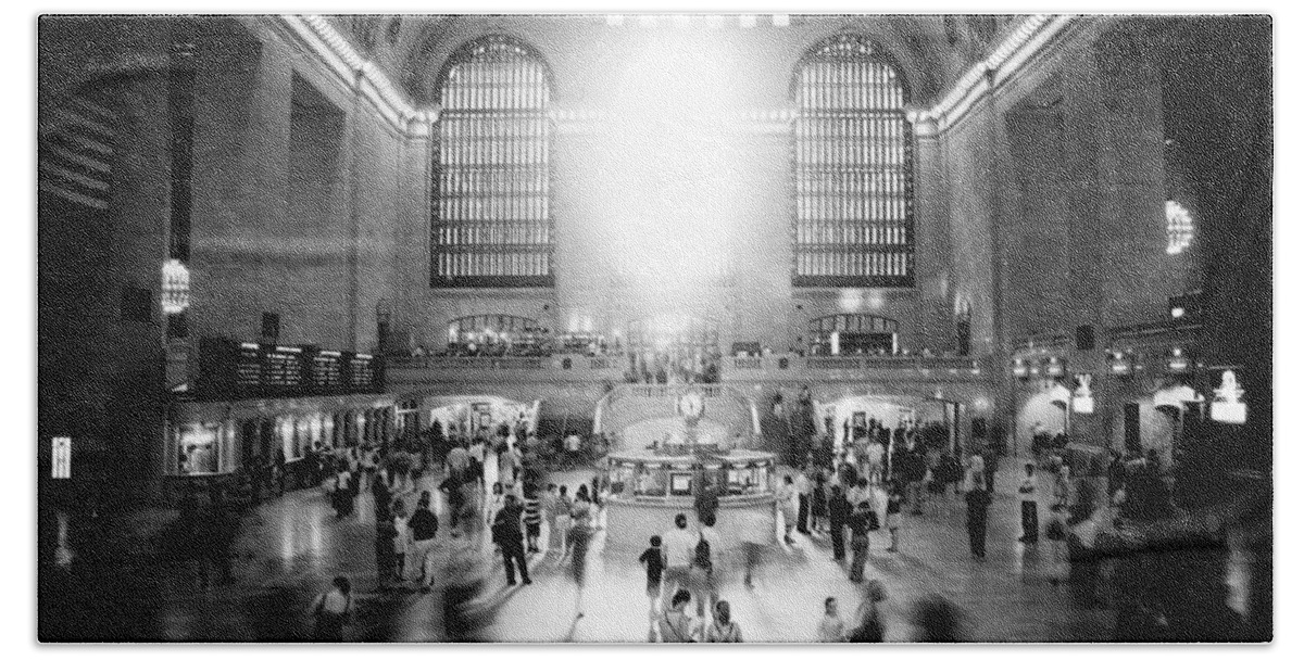Grand Central Station Beach Towel featuring the photograph Grand Central Station by Georgia Clare