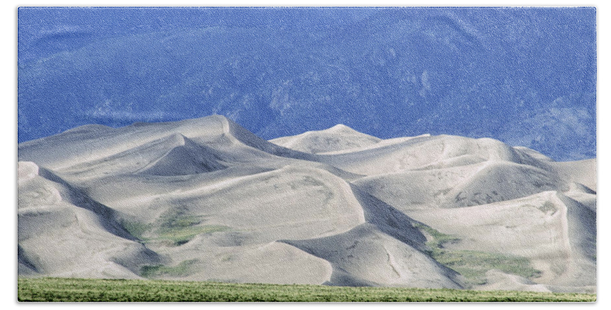 Great Sand Dunes National Park Beach Towel featuring the photograph Great Sand Dunes National Park by James L. Amos