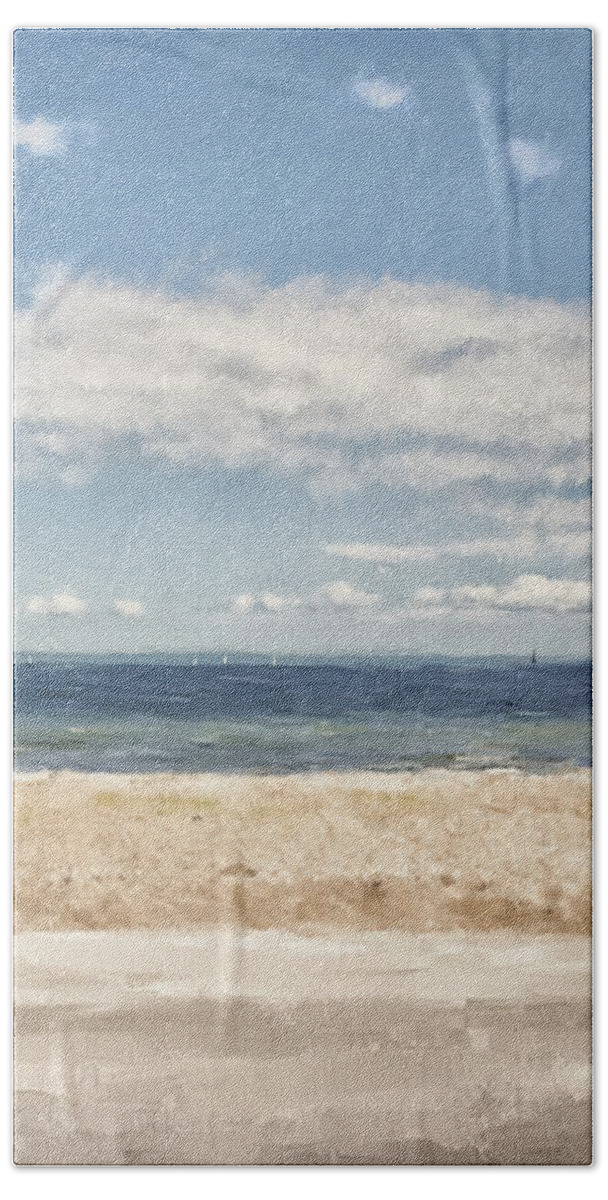 Beach Beach Towel featuring the digital art Greenwich Point by Lois Bryan