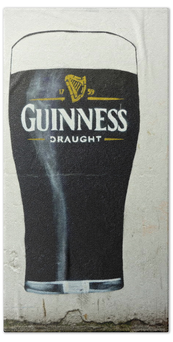 Pint Beach Towel featuring the photograph Guinness - The Perfect Pint by Norma Brock
