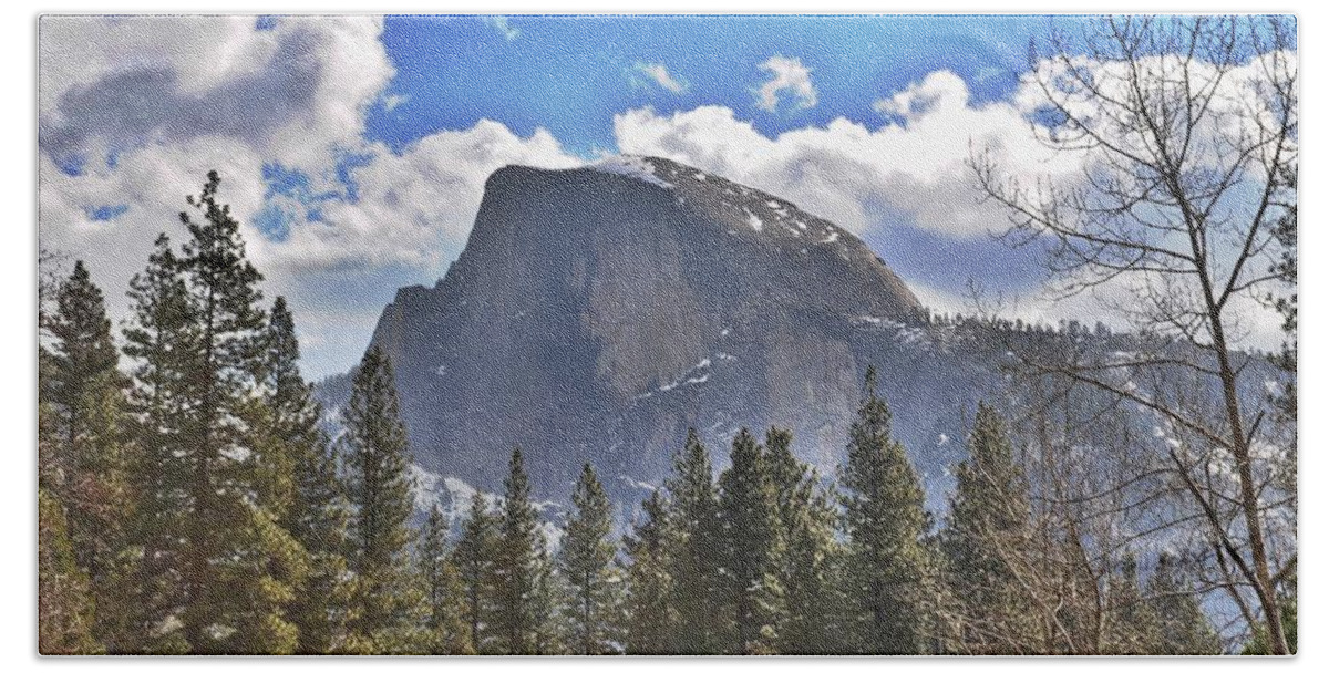 Half Dome Beach Towel featuring the photograph Half Dome by Spencer Hughes