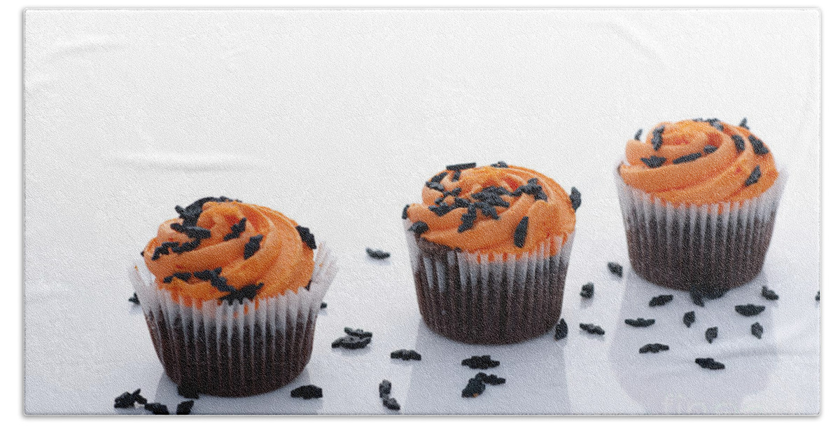 Baked Beach Towel featuring the photograph Halloween Cupcakes by Juli Scalzi