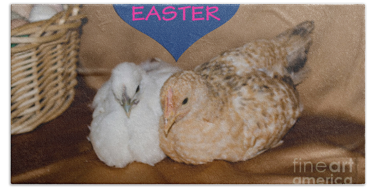 Bird Beach Sheet featuring the photograph Happy Easter by Donna Brown