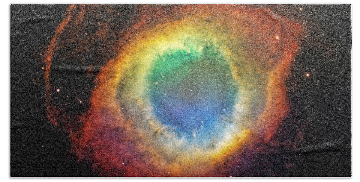 Universe Beach Sheet featuring the photograph Helix Nebula 2 by Jennifer Rondinelli Reilly - Fine Art Photography