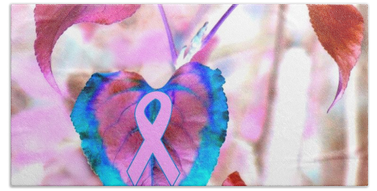 Hope Beach Towel featuring the photograph Hope Grows In Pink by Renee Trenholm