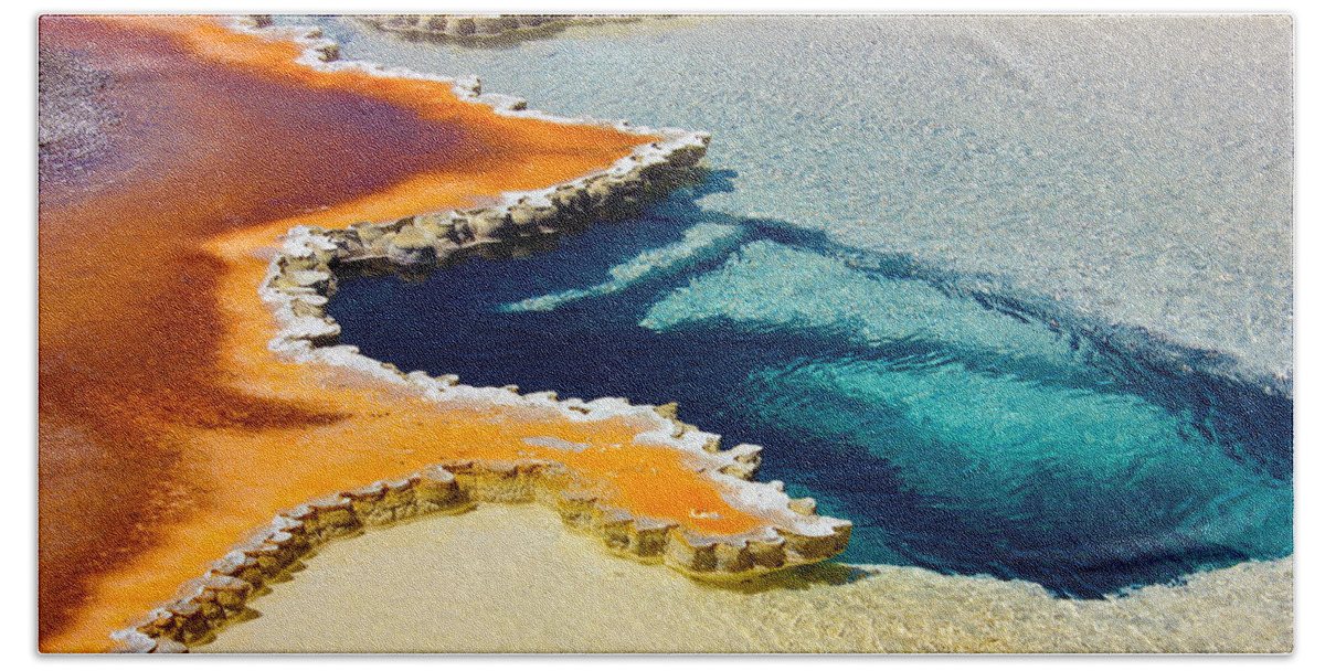 Landscape Beach Towel featuring the photograph Hot Spring Perspective by Josh Bryant