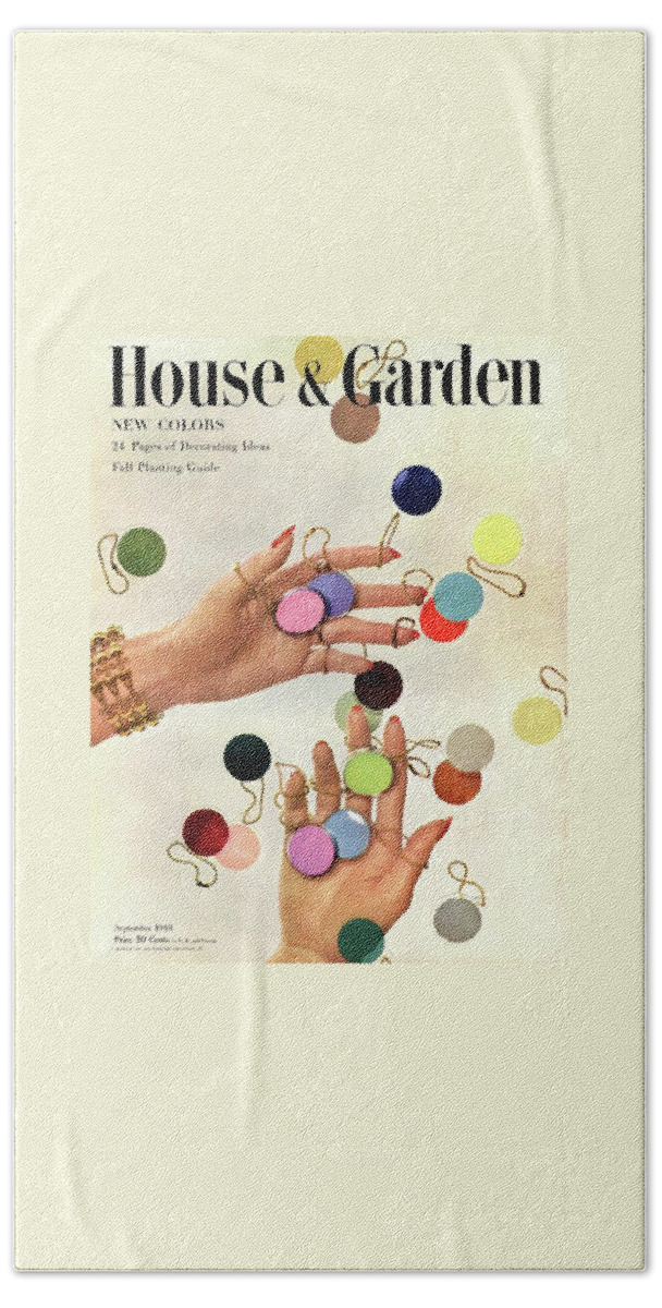 House & Garden Cover Of Woman's Hands With An Beach Towel