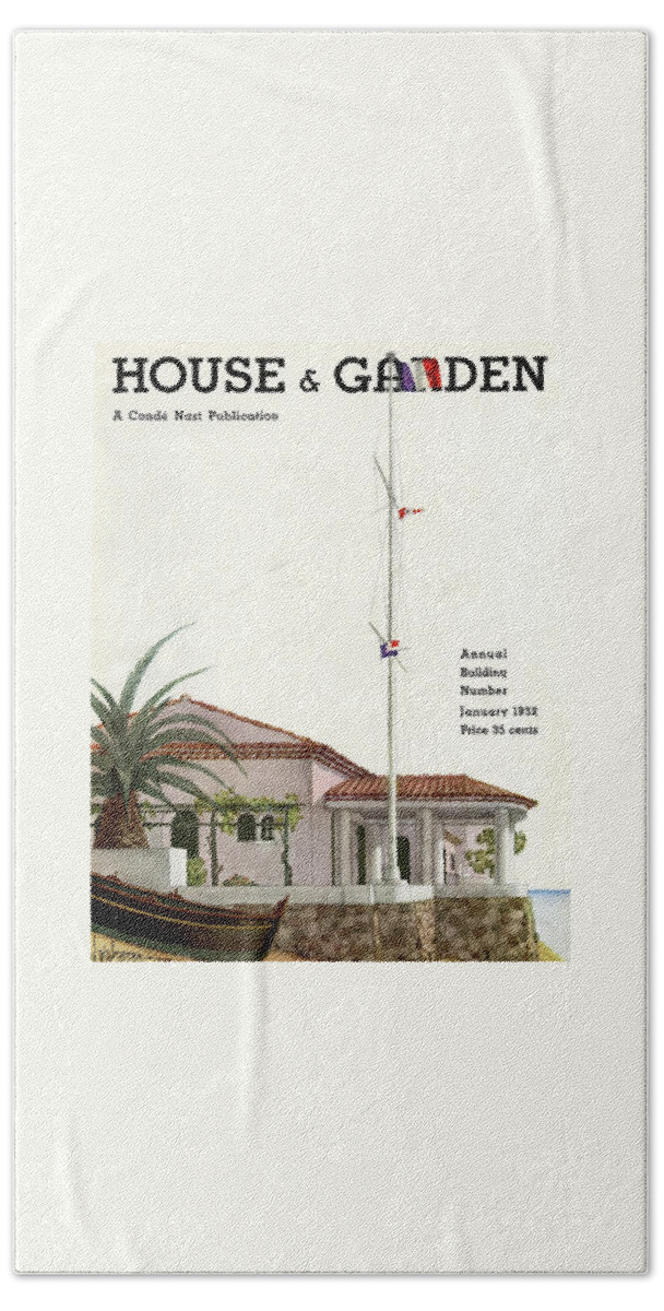 House And Garden Annual Building Number Cover Beach Towel