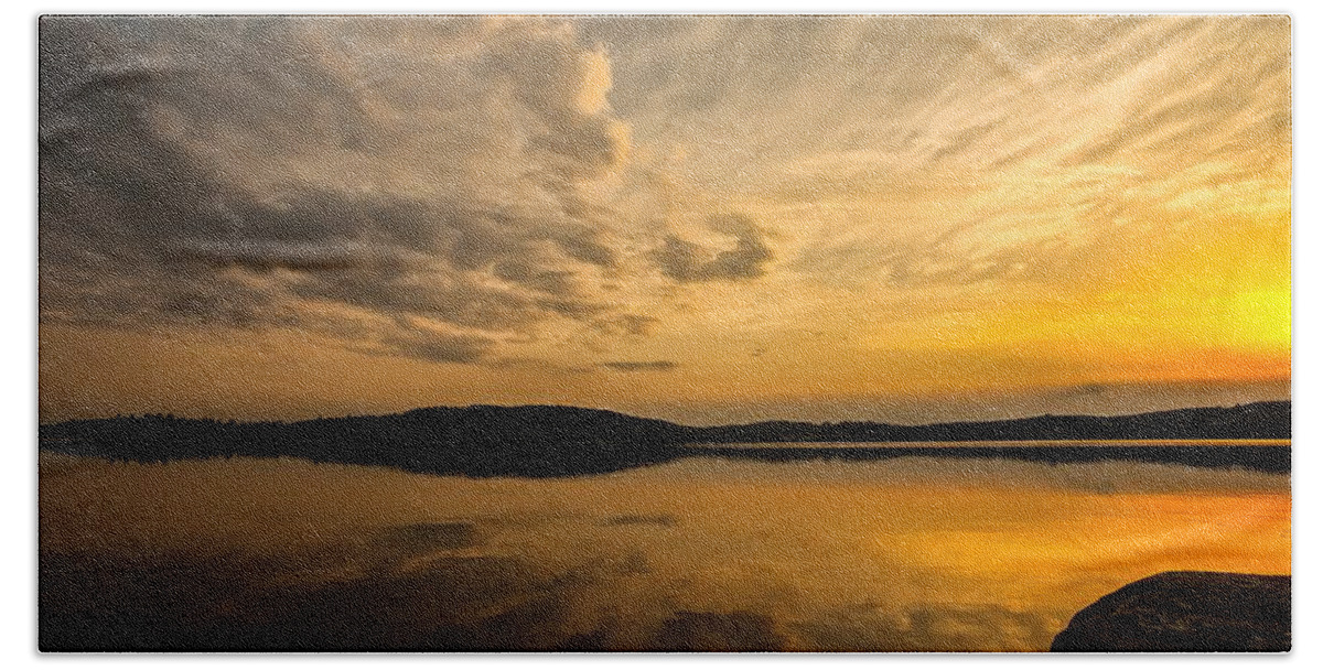 Landscape Beach Towel featuring the photograph How Great Thou Art by Rose-Maries Pictures