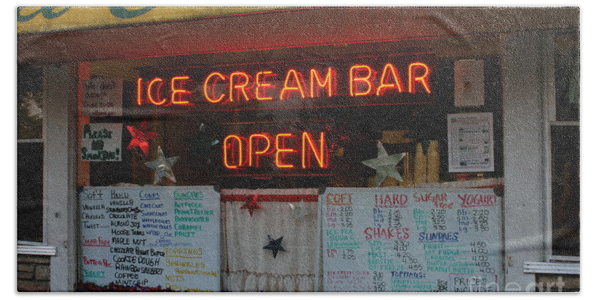 Ice Cream Beach Towel featuring the photograph Ice Cream Bar by Stan Reckard