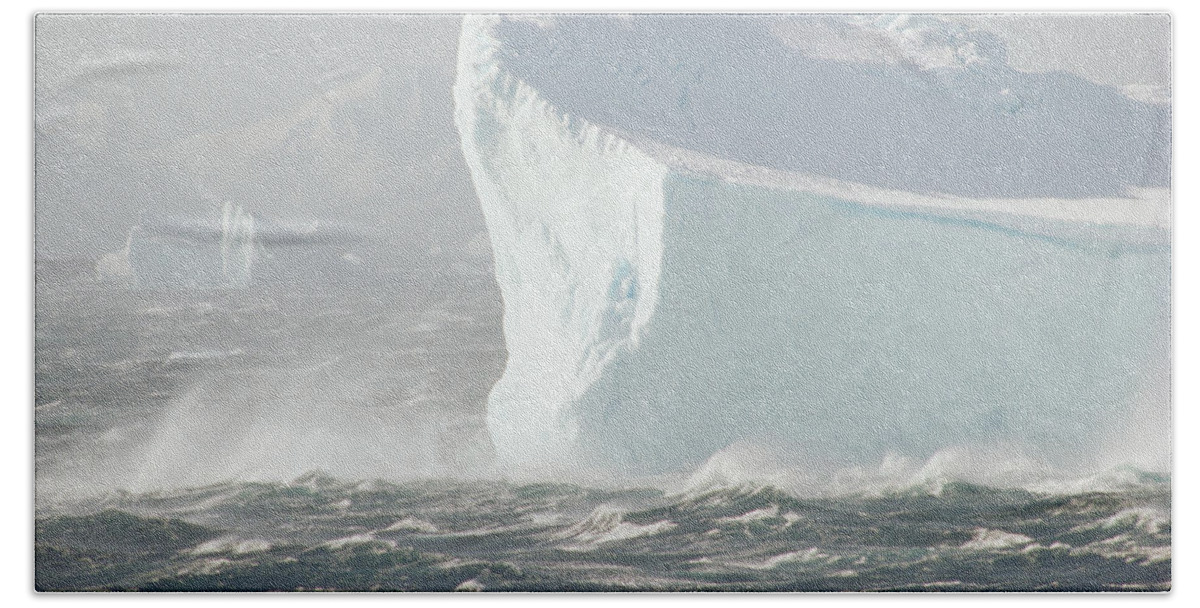 002060056 Beach Towel featuring the photograph Iceberg In Bransfield Strait by Gerry Ellis