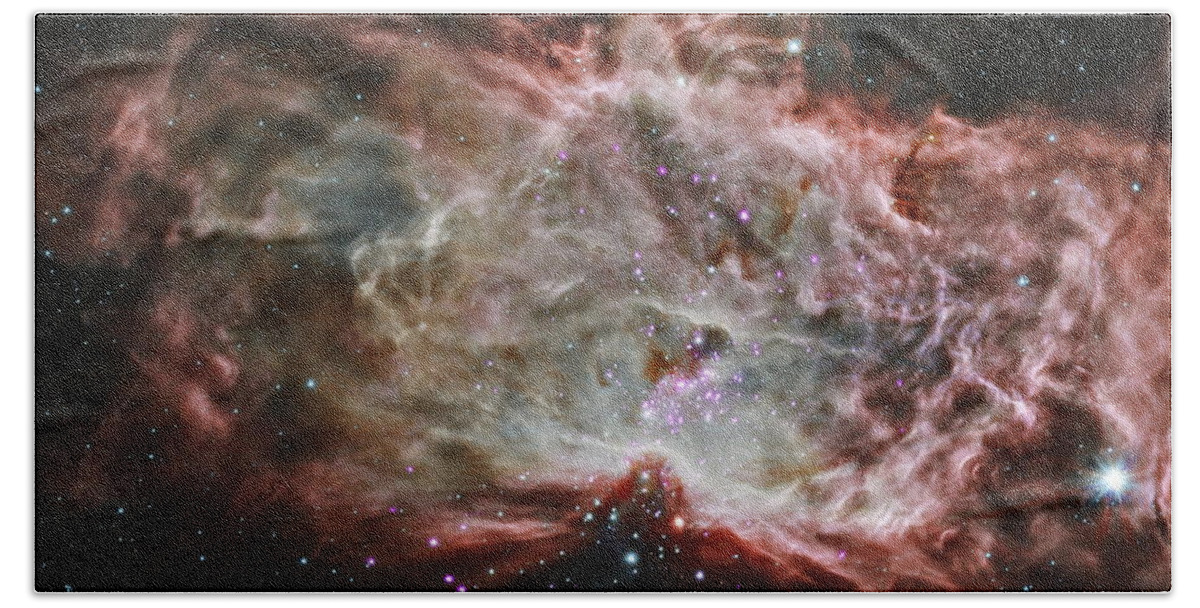 Space Beach Towel featuring the photograph Inside the Flame Nebula by Eric Glaser