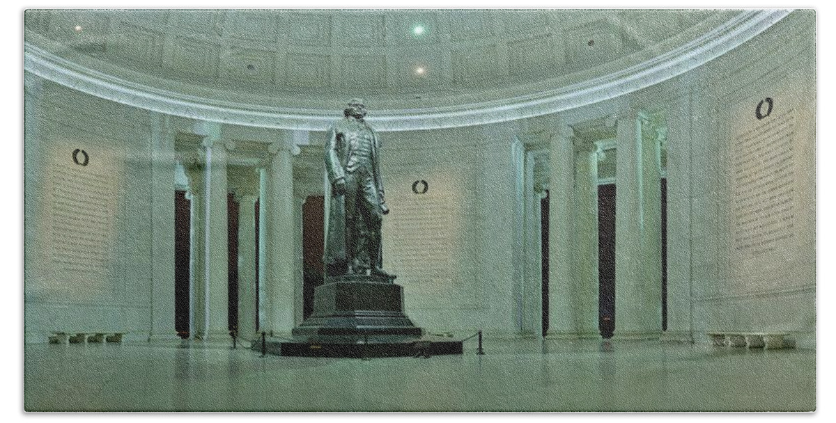 Metro Beach Sheet featuring the photograph Inside The Jefferson Memorial by Metro DC Photography