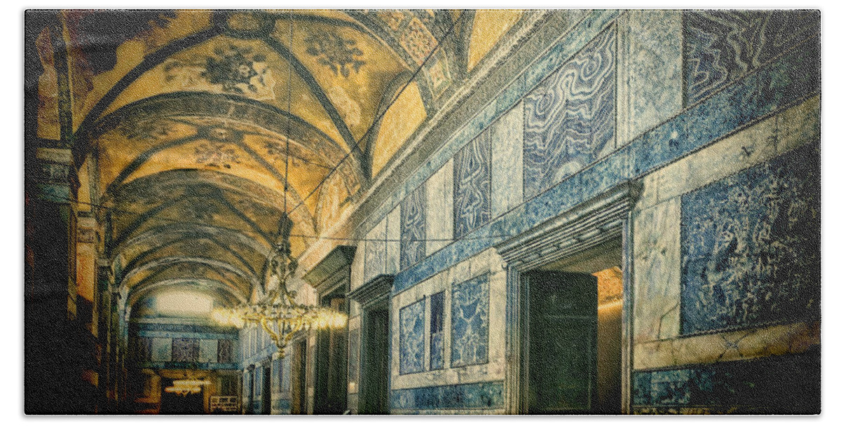 Hagia Sophia Beach Sheet featuring the photograph Interior Narthex by Joan Carroll