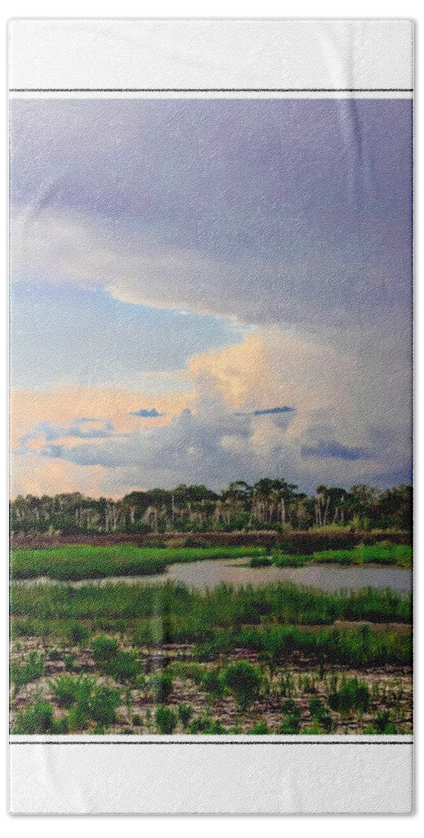 Intracoastal Scenic Beach Towel featuring the photograph Intracoastal Colours by Alice Gipson