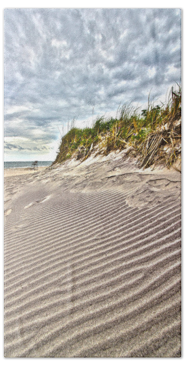 Jetty Beach Towel featuring the photograph Jetty Four Dune Stripes by Robert Seifert