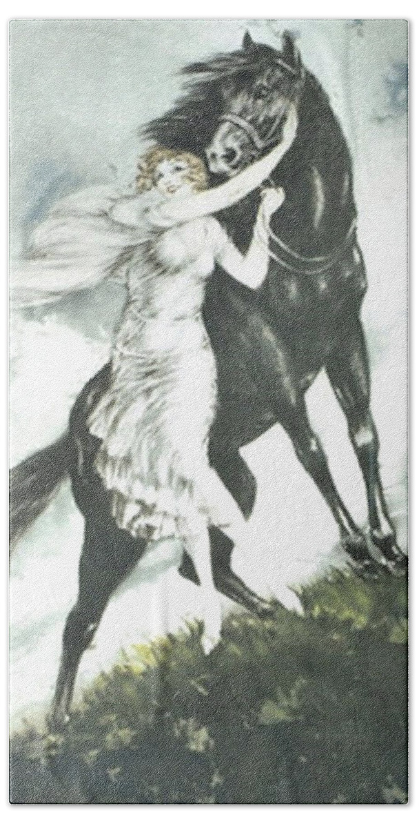 Louis Icart Beach Sheet featuring the painting Jeunesse by Louis Icart