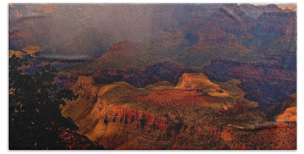 Nature Beach Sheet featuring the photograph Jewel of the Grand Canyon by Jim Hogg